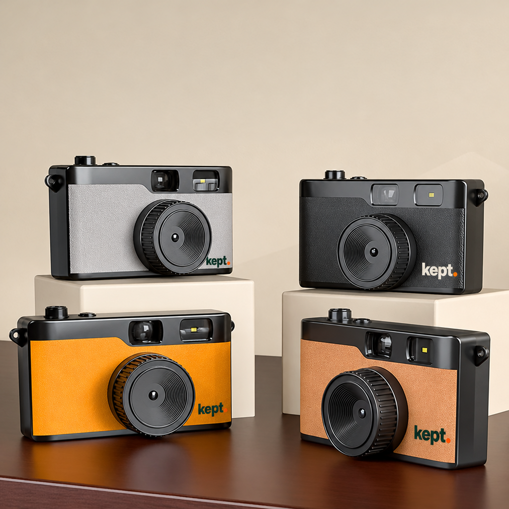 kept. cameras in four colours