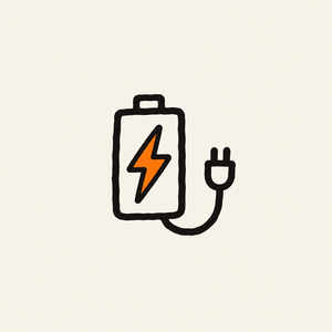 Rechargeable battery icon